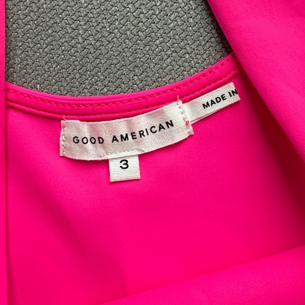 Good America Scuba Modern Tank Bodysuit in Knock Out Pink Size L - Picture 3 of 9